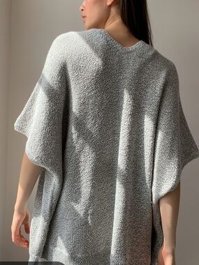 REVOLVE Light Gray Knit Poncho Sweater
